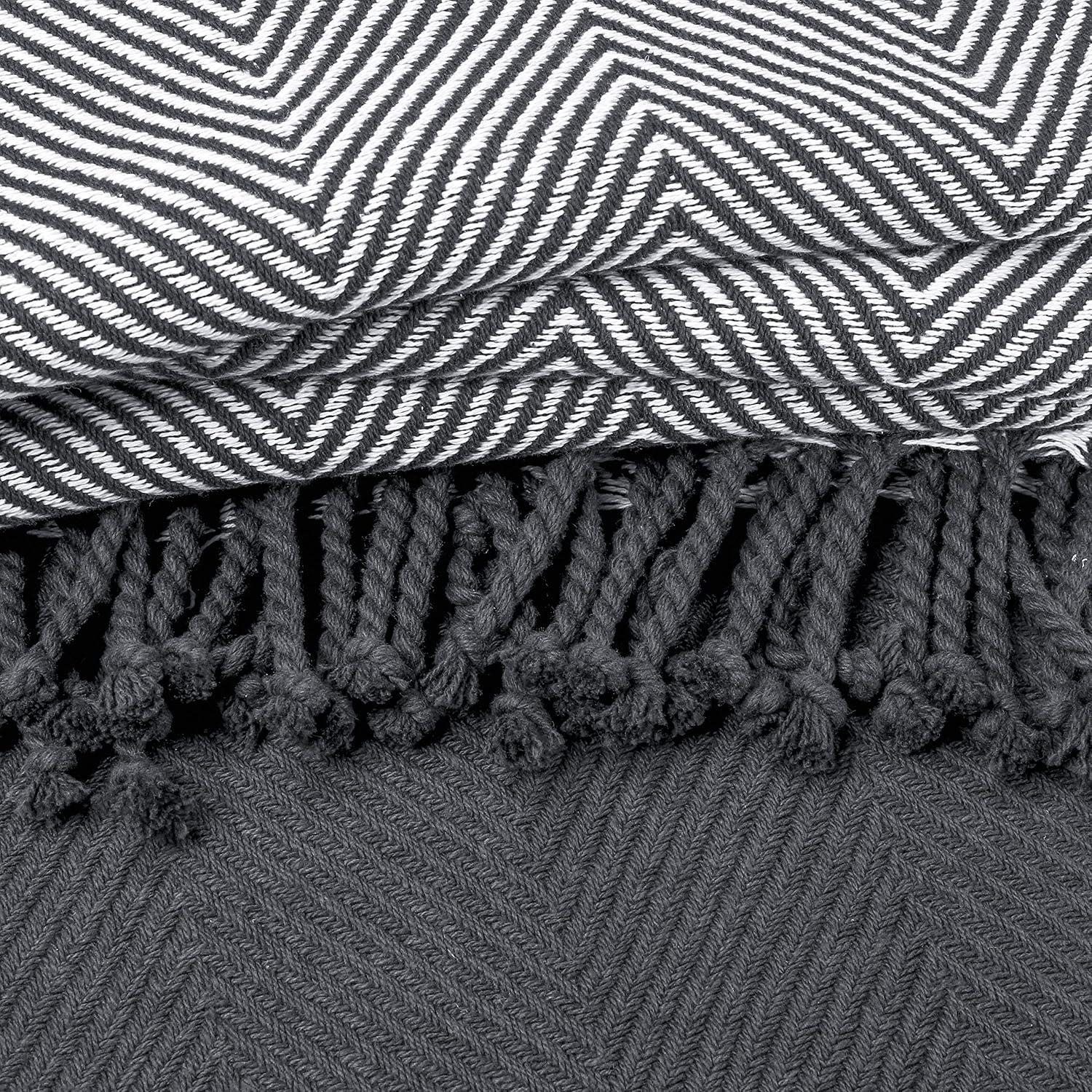 EHC Herringbone Handwoven Throw — view 4
