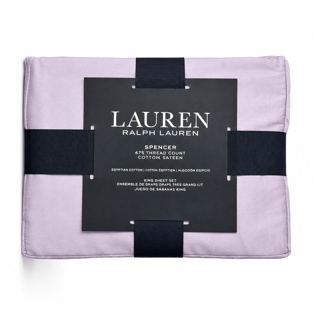 Lauren Ralph Lauren Lauren Ralph Lauren Spencer 475 Thread Count Cotton Sateen 4-Pc. Sheet Set, King Bedding — view 2
