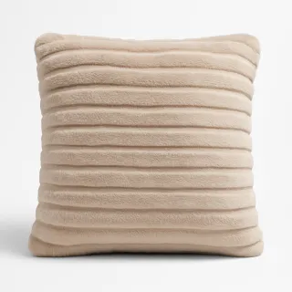 Lakely Sable Faux Fur Coushion Throw Pillow - Single Side