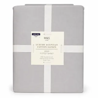 M&S Home Luxury Egyptian Cotton Sateen Deep Fitted Sheet