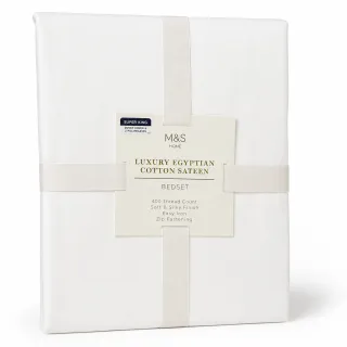 M&S Home Luxury Egyptian Cotton Sateen Bedset