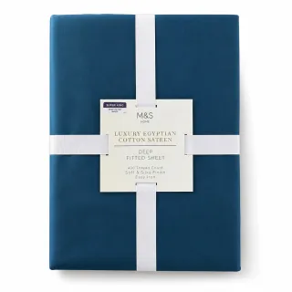M&S Home Luxury Egyptian Cotton Sateen Extra Deep Fitted Sheet
