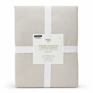 M&S Home Luxury Egyptian Cotton Sateen Bedset