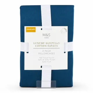 M&S Home Luxury Egyptian Cotton Sateen 2 Pack Pillowcases