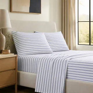 Lauren Ralph Lauren Lauren Ralph Lauren Spencer Stripe Sheet Set, King Bedding
