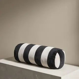M&S X Kelly Hoppen Stripe Round Bolster Cushion Pillow