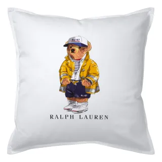 RL-67 Bear Cushion Raincoat Polo Bear Throw Pillow