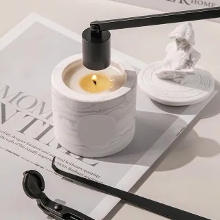 4 in 1 Candle Accessory Set, Candle Snuffer, Candle Wick Cutter, Candle Dipper, Storage Tray Plate, Candle Care Kit