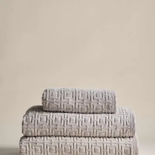 M&S Kelly Hoppen Ultimate Turkish Cotton Geometric Bath Towel
