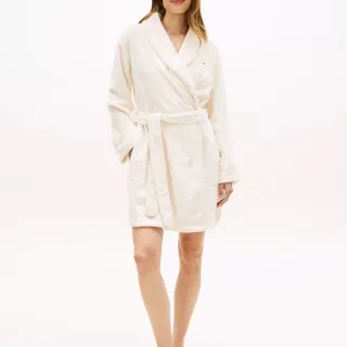Tommy Hilfiger Plaid Logo Plush Robe