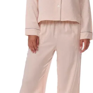 Tommy Hilfiger Women's Notch Top & Long Pant 2 Piece Pajama Set