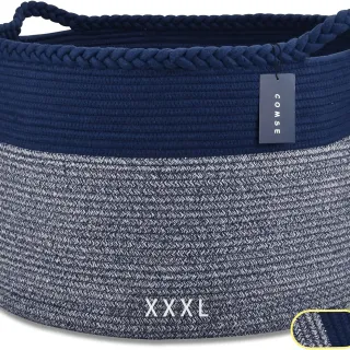 Somna Cotton Rope Basket Navy Blue