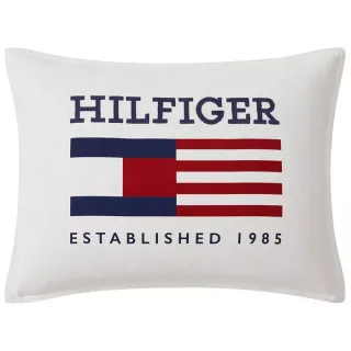 Tommy Hilfiger Hilfiger Graphic 1985 Cotton Decorative Pillow