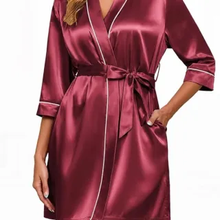 Women's Satin Spa Robe