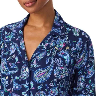 Lauren Ralph Lauren Lauren Ralph Lauren Long Sleeve Notch Collar Knit PJ Set