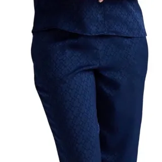 Tommy Hilfiger Women's Notch Top & Long Pant 2 Piece Pajama Set
