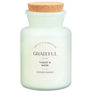 Grateful - Violet and Musk - Scented Candle - 203g