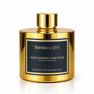 Fragrance Reed Diffuser — Aged Whiskey & Pear (Signature Collection)