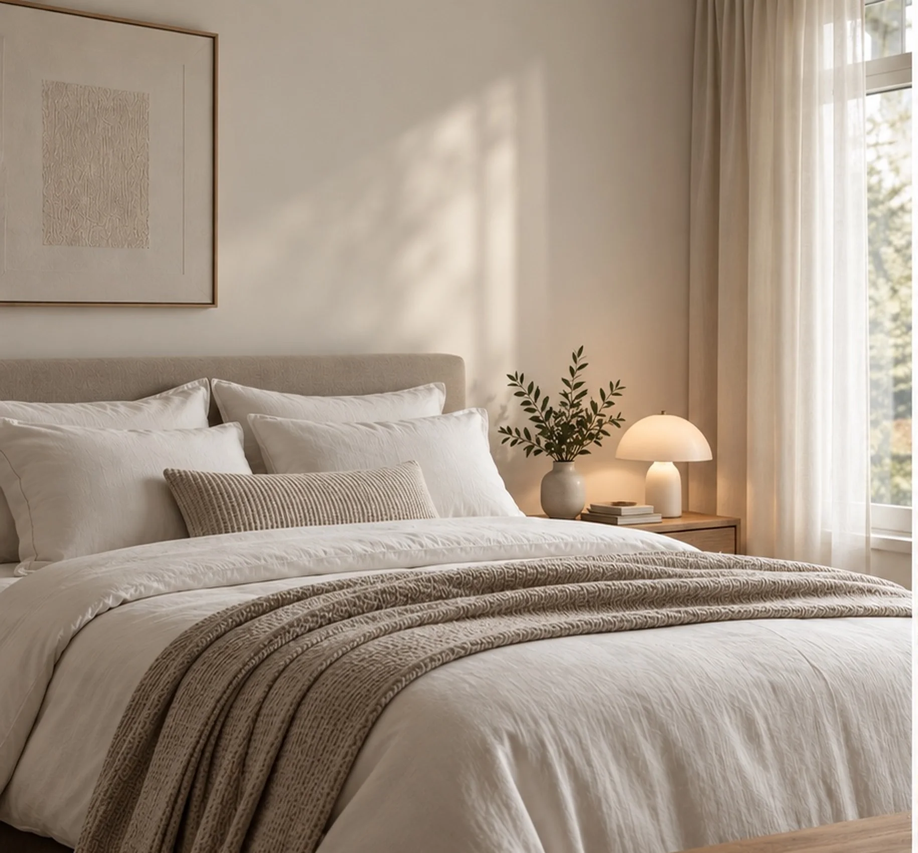 Natural Comfort: Soft, breathable fabric with an effortless finish—because comfort doesn’t need to look overly perfe