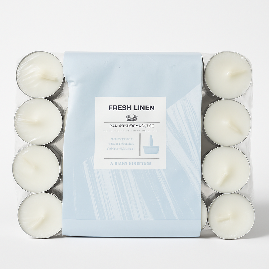 Fresh Linen Scented Tea Light Candles
