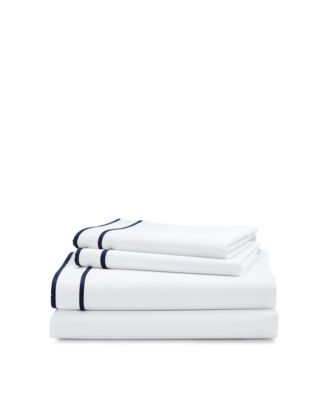 Ralph Lauren Spencer 300 Thread Count Sateen Border Sheet Set, King