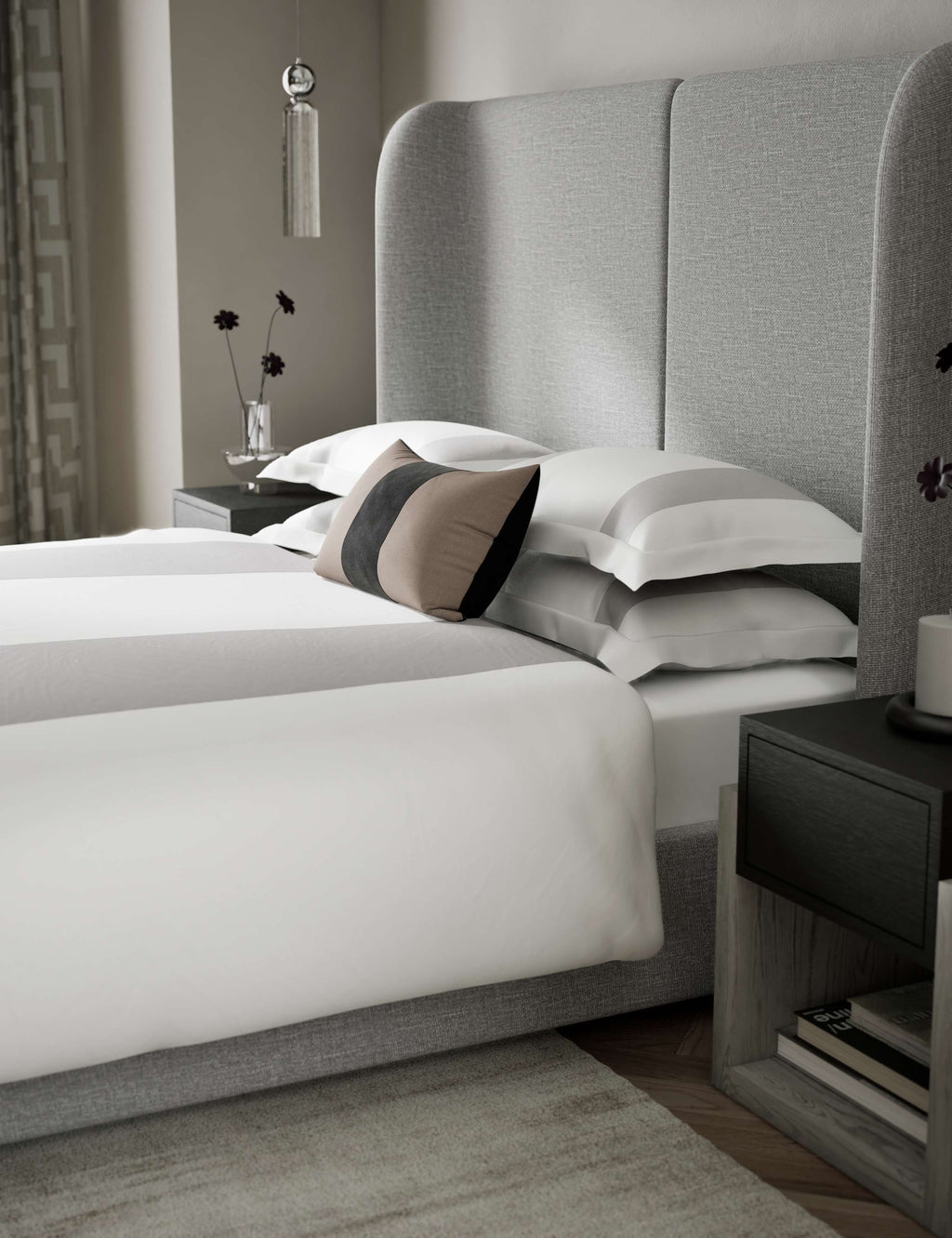 M&S Sateen Panel Bedspread