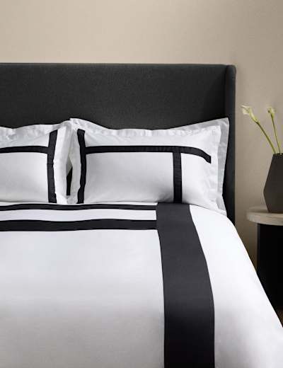 M&S X Kelly Hoppen Dbl Border Bedspread