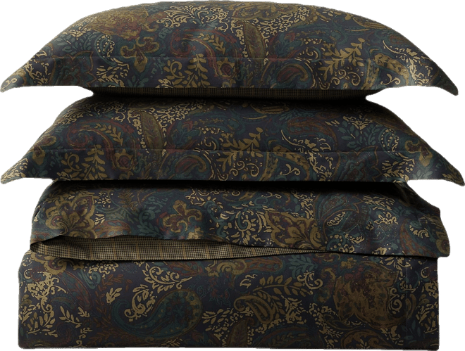 Ralph Lauren Henry Cotton Sateen Reversible 3-Pc. Duvet Cover Set, King