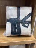 Vera Wang - King Duvet Cover Set, Textured Woven Bedding Set with Button Closure & Inner Corner Ties, 3 Piece Bed Set with Matching Pillowcases (Chenille Waffle Stripe Beige)