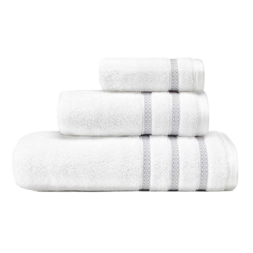Vera Wang Vera Wang Textured Trellis 3-Pc. Towel Set Bedding
