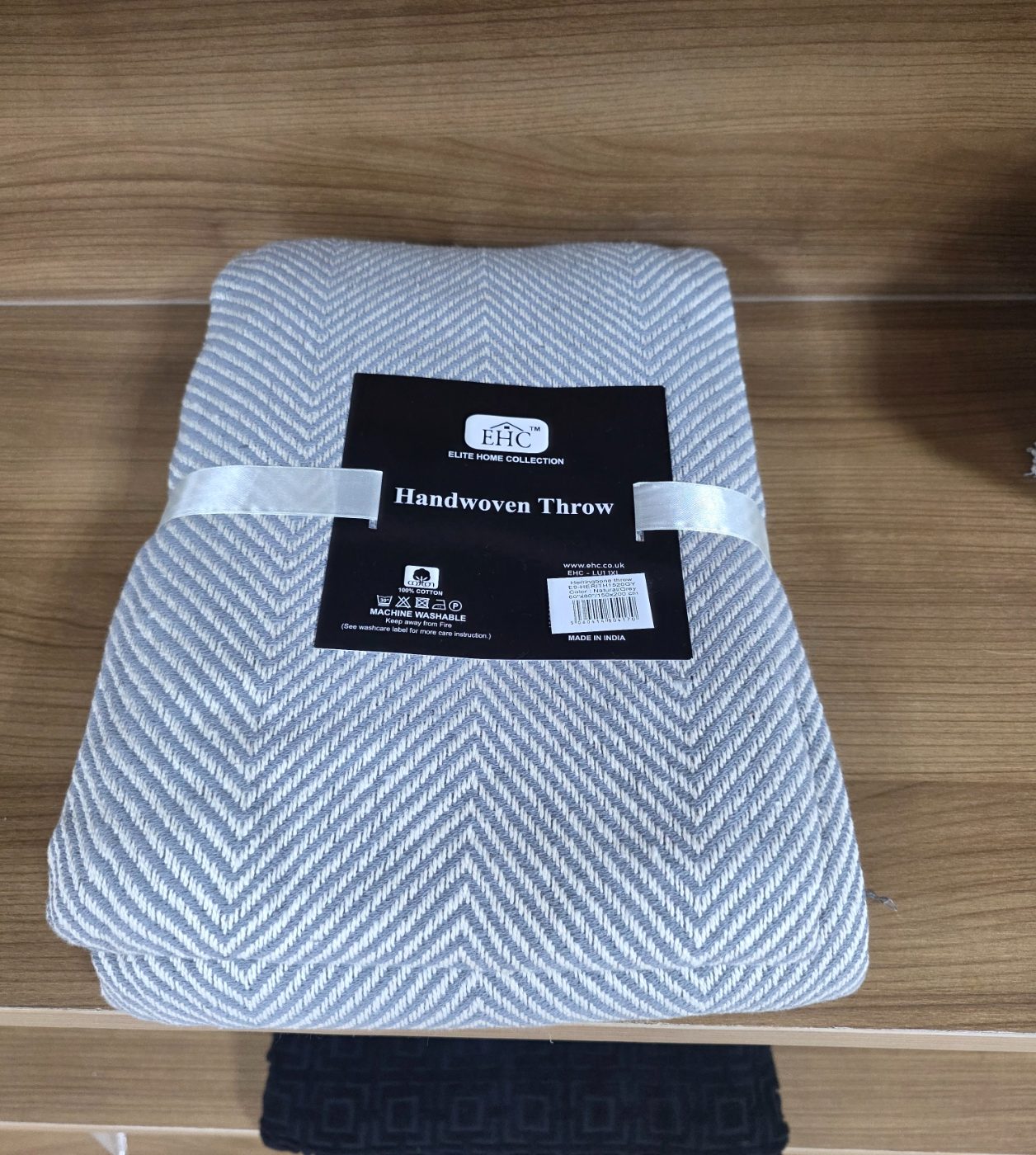 EHC Herringbone Handwoven Throw