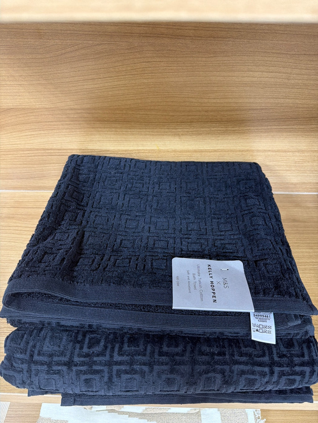 M&S Kelly Hoppen Ultimate Turkish Cotton Geometric Bath Towel