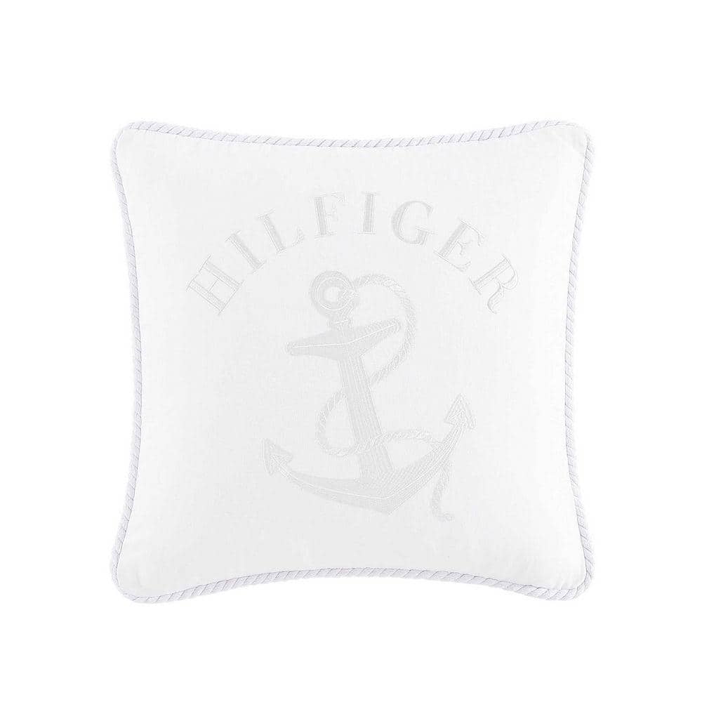 Tommy Hilfiger Anchor With Rope Cotton Square Throw Pillow