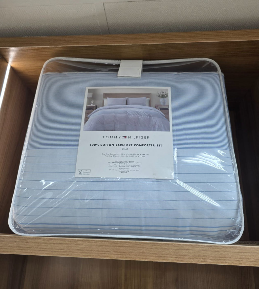 Tommy Hilfiger 100% Cotton Yarn Dye Comforter Set