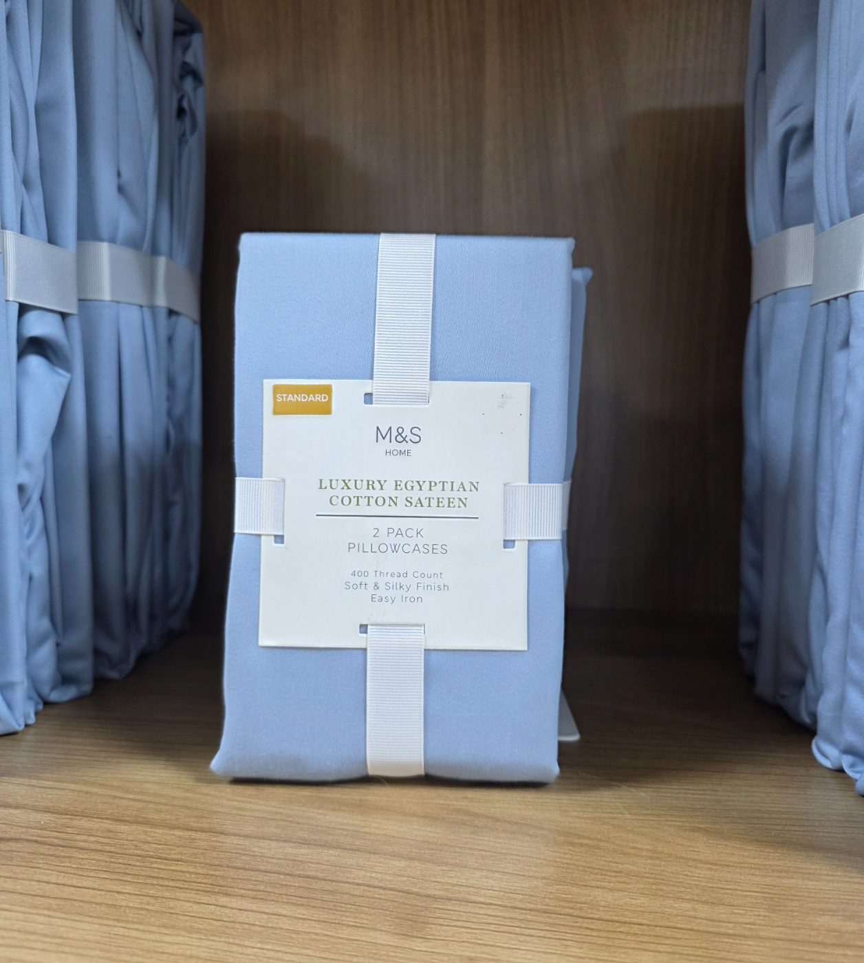 M&S Home Luxury Egyptian Cotton Sateen 2 Pack Pillowcases