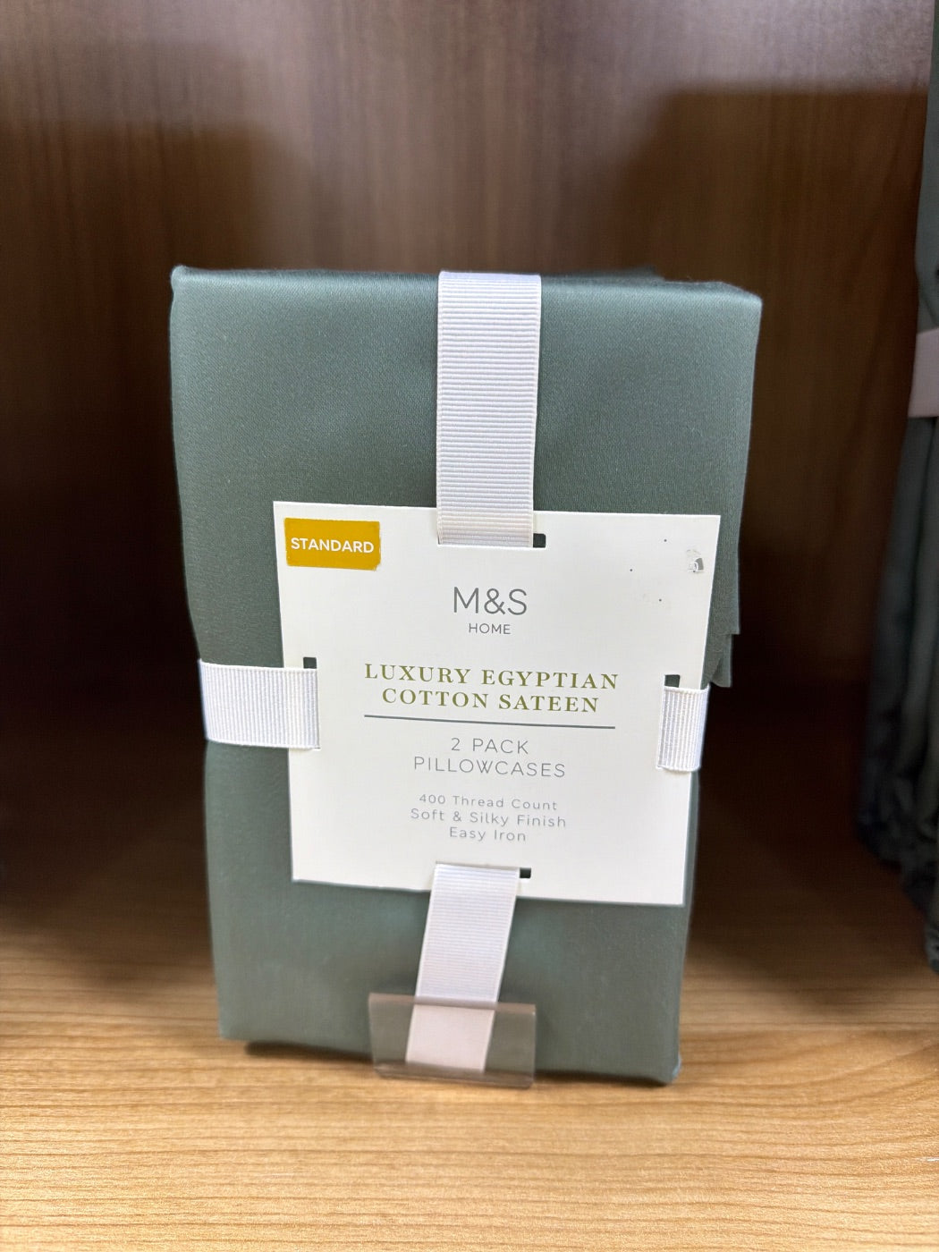 M&S Home Luxury Egyptian Cotton Sateen 2 Pack Pillowcases