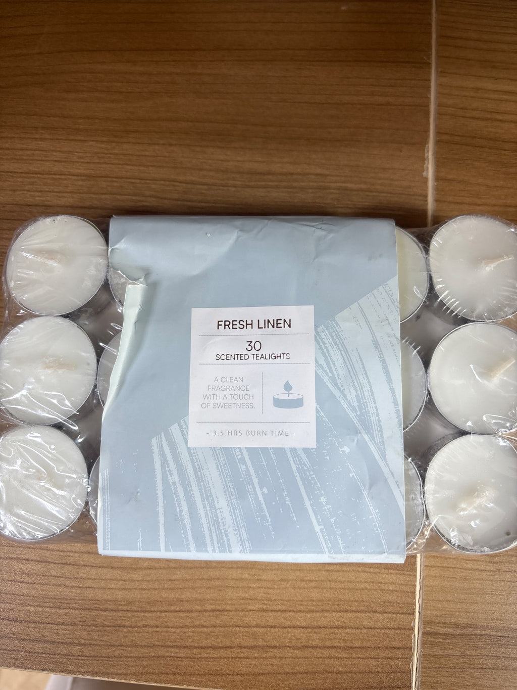 Fresh Linen Scented Tea Light Candles