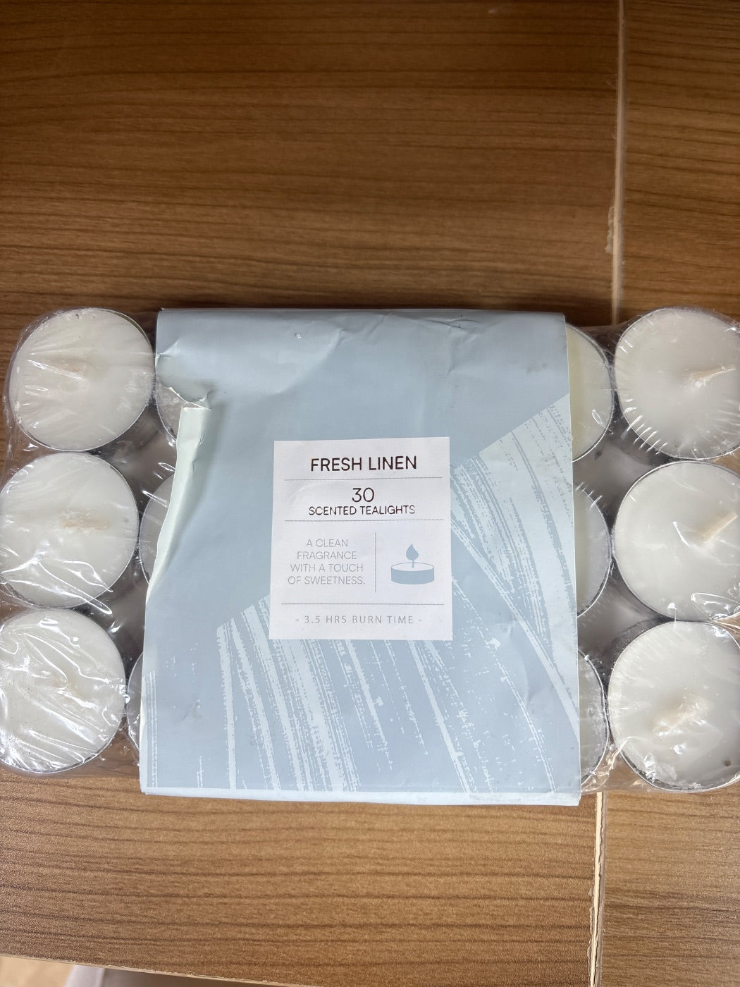 Fresh Linen Scented Tea Light Candles