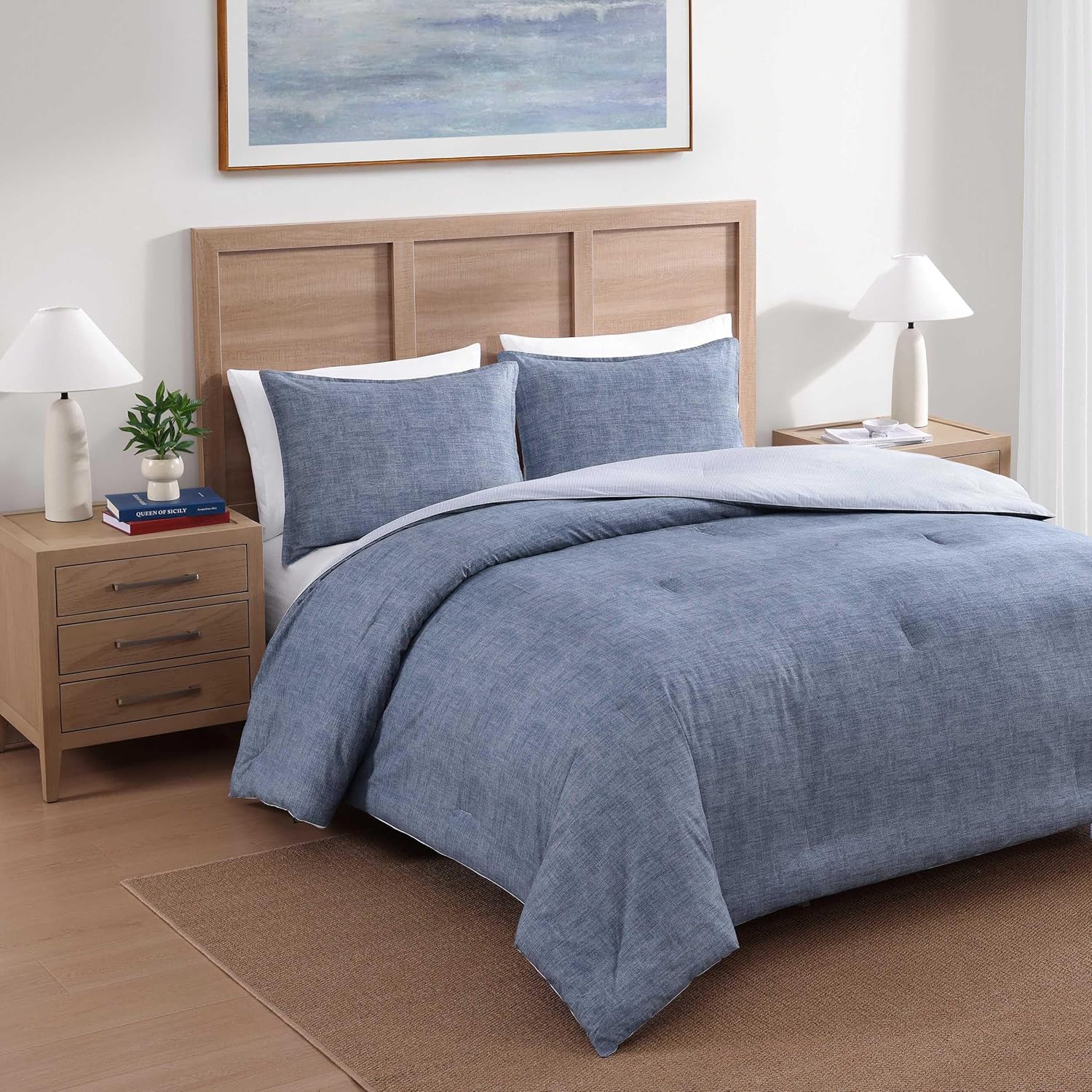 Tommy Hilfiger 100% Cotton Yarn Dye Comforter Set