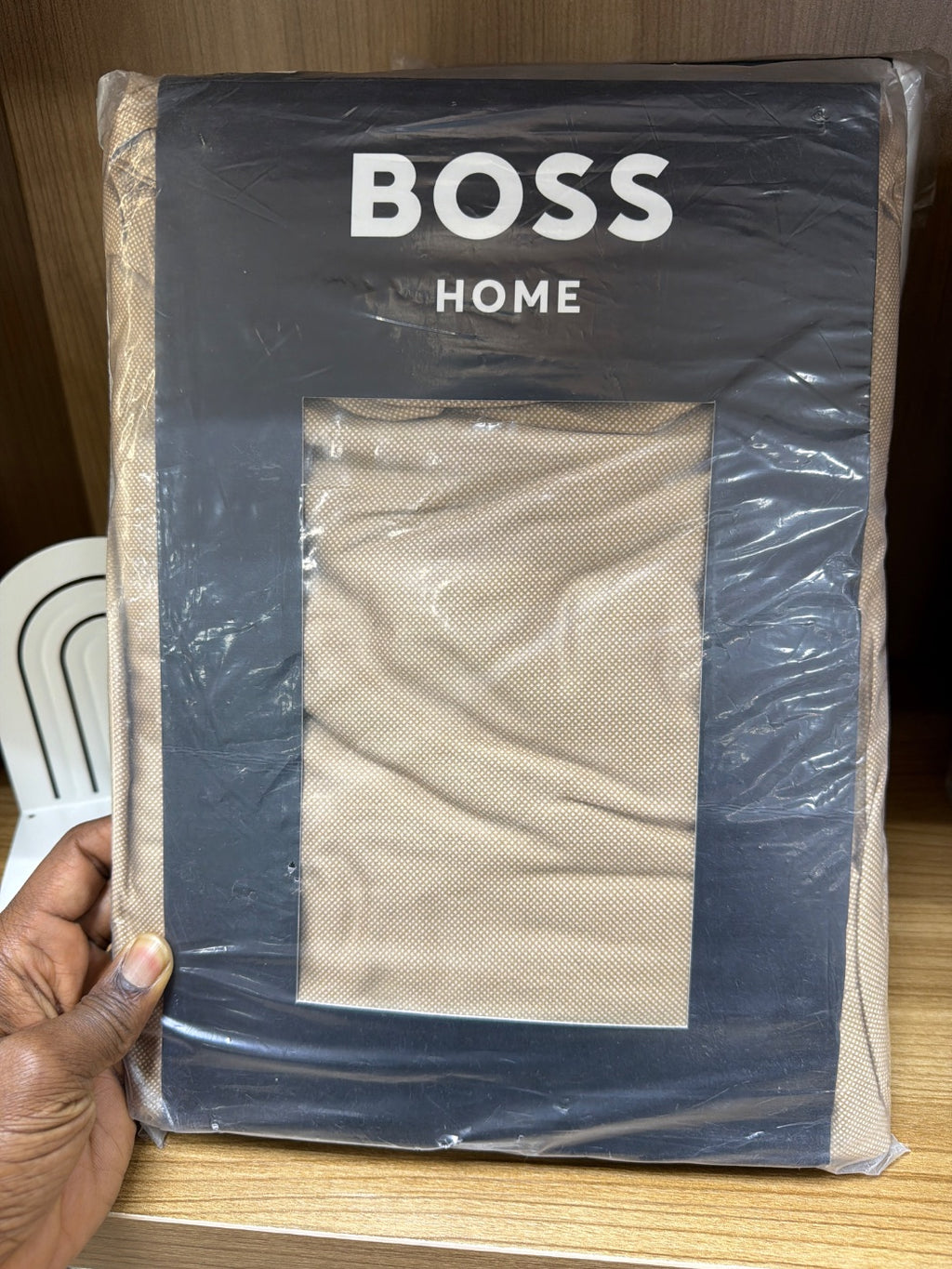 BOSS Home B Monogram Luxury Bed Linen Collection Fitted Sheet