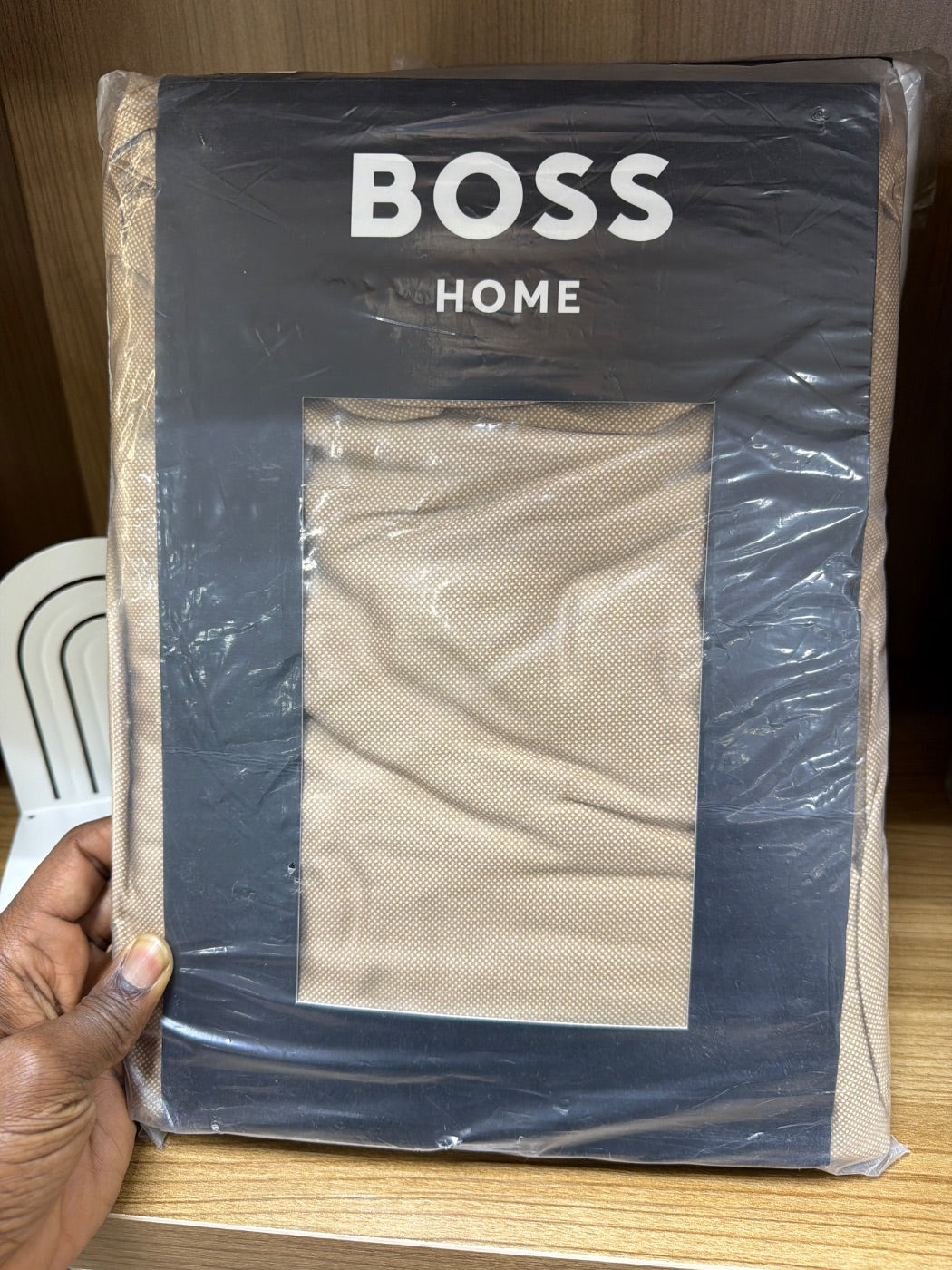 BOSS Home B Monogram Luxury Bed Linen Collection Fitted Sheet