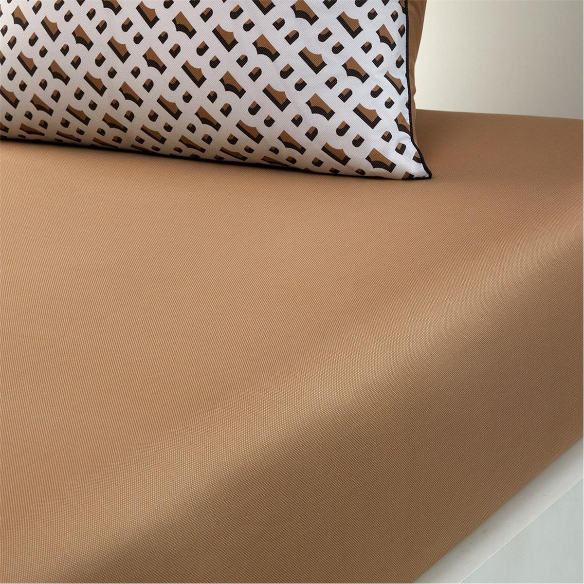 BOSS Home B Monogram Luxury Bed Linen Collection Fitted Sheet